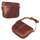 Schultertasche Vintage Leder