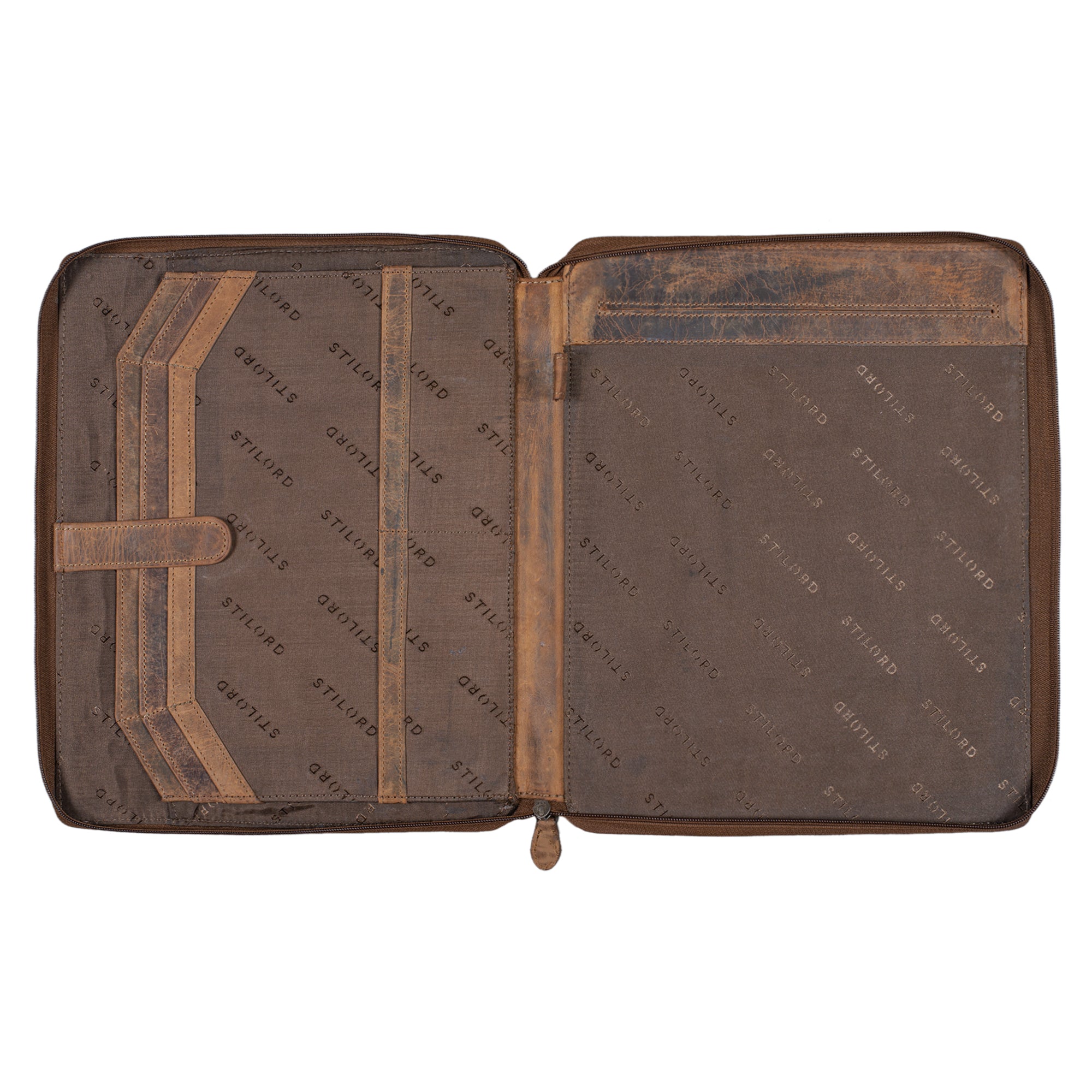 Dokumenten mappe Leder braun