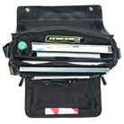 Schwarze Ledertasche Umhängetasche elegant