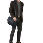 Ledertasche Herren schwarz
