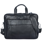 schwarze Ledertasche zum Umhängen für Damen Herren