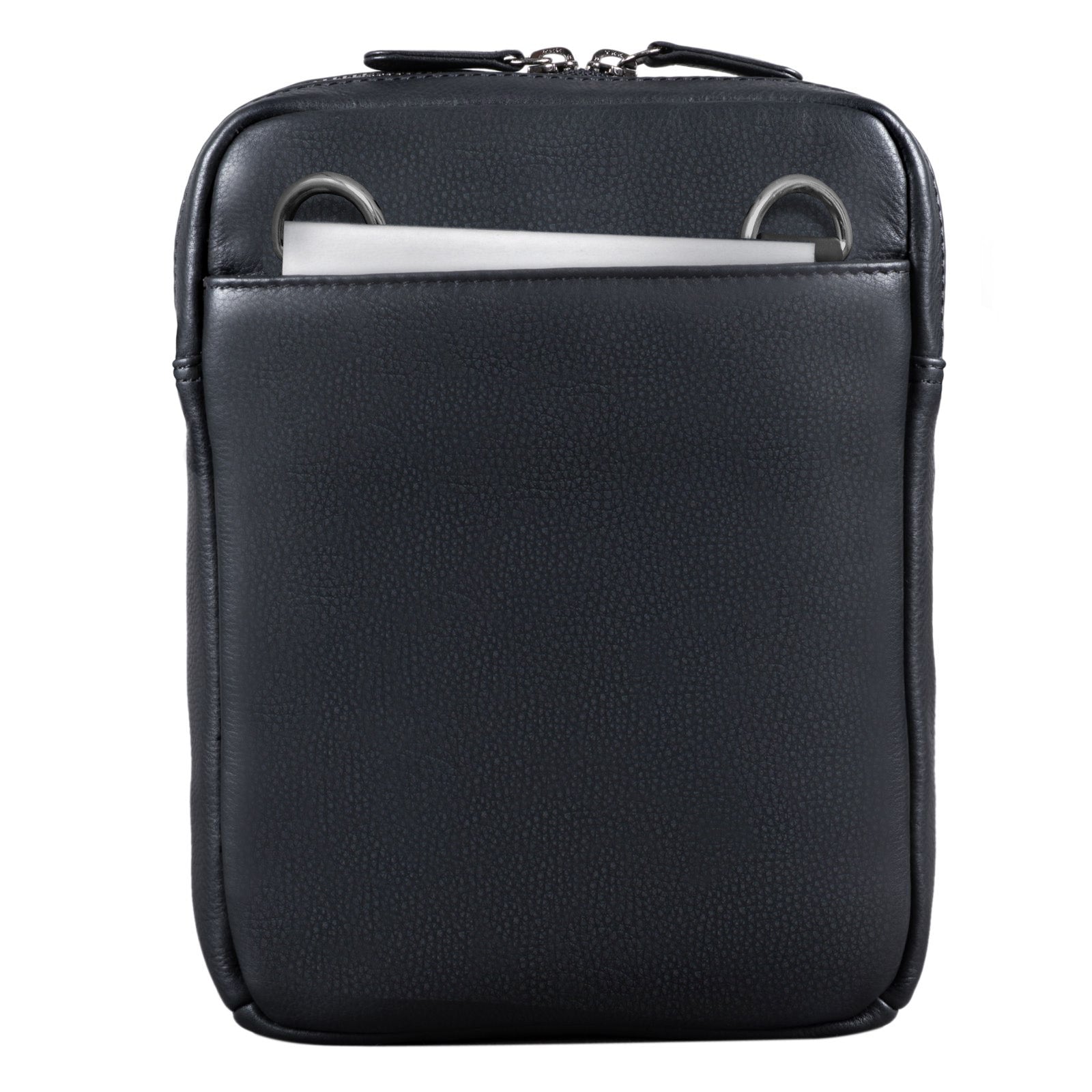 Echtleder Schultertasche Herrentasche schwarz
