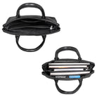 Ausgehtasche freizeittasche leder schwarz