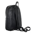 Rucksackhandtasche Frauen Damen Leder schwarz
