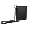 bikergeldbörsen leder mit kette schwarz