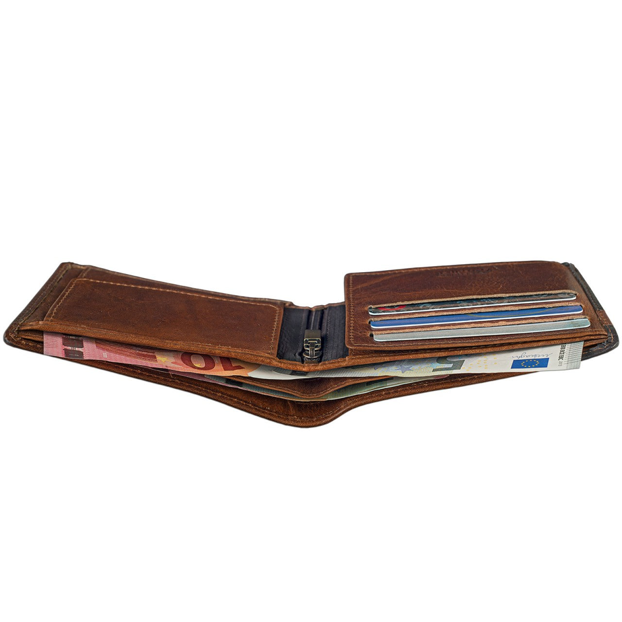 Sehr elegante Herren Geldbörse Brieftasche braun