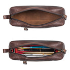 Stiftecase Leder Vintage Braun