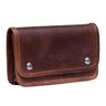 "Kingston" Leather Tobacco Bag Vintage
