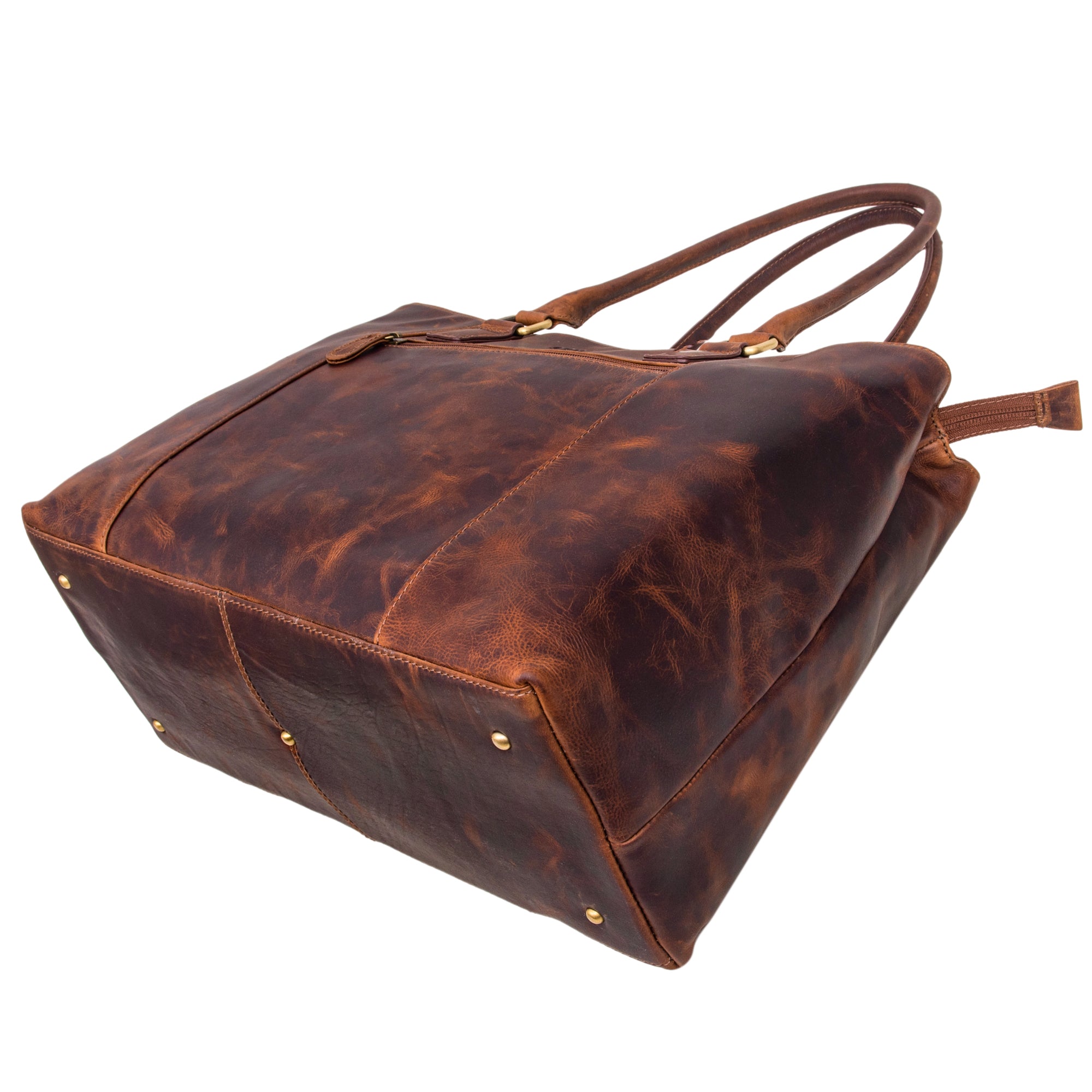 braune Arbeitstasche Leder