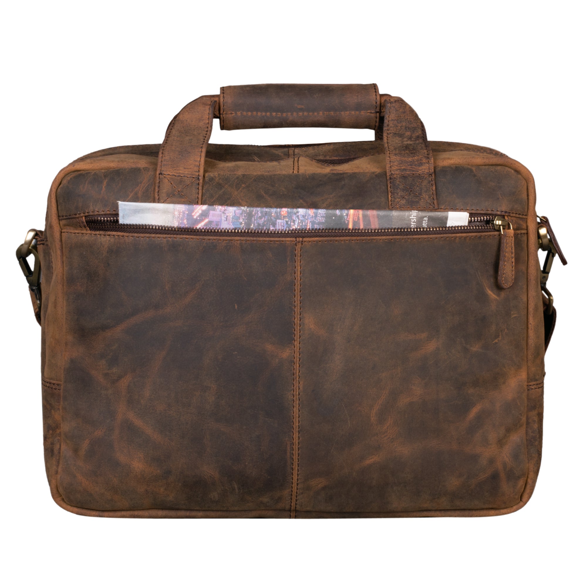 Ledertasche 15.6 Zoll Laptopfach