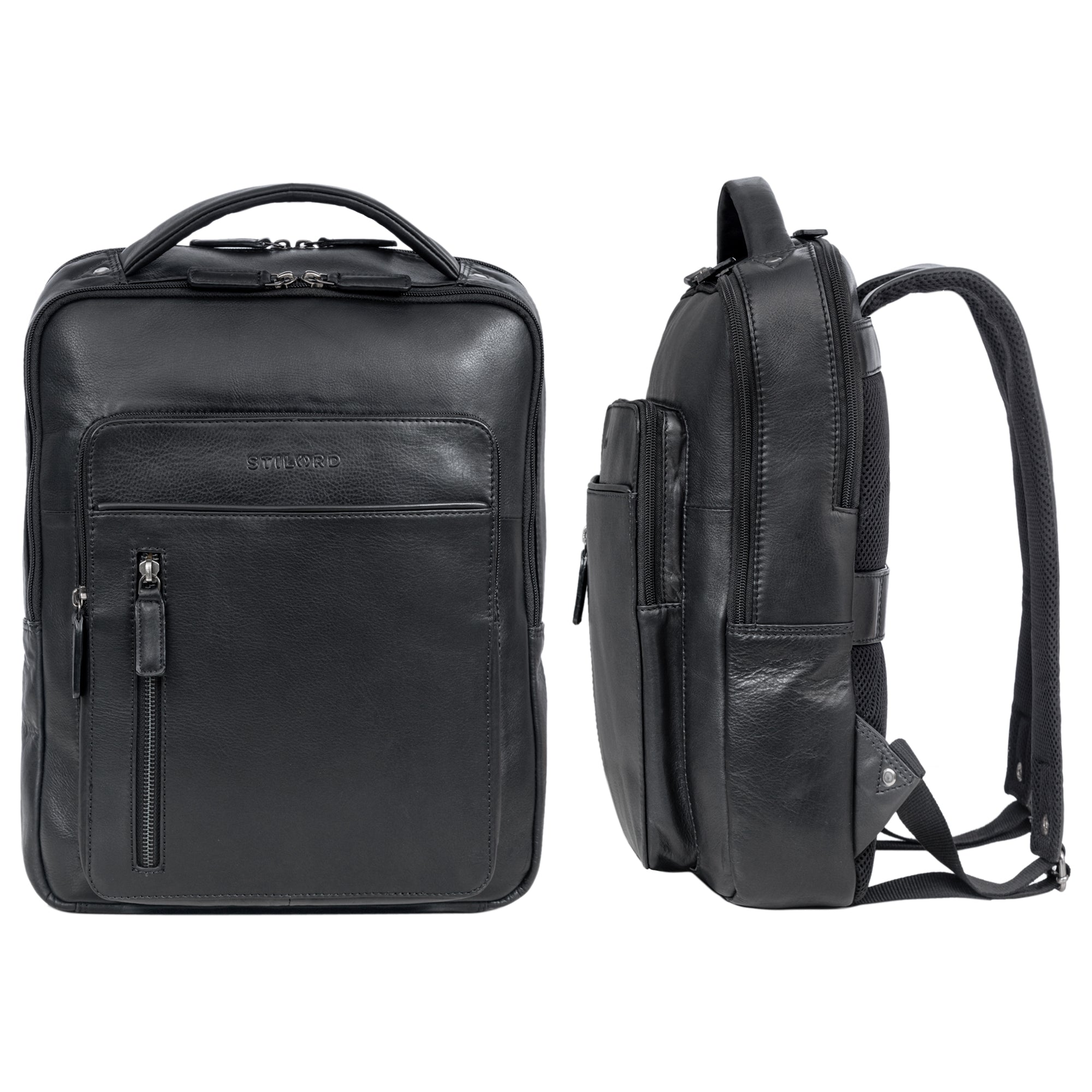 Leder Reiserucksack schwarz Herren