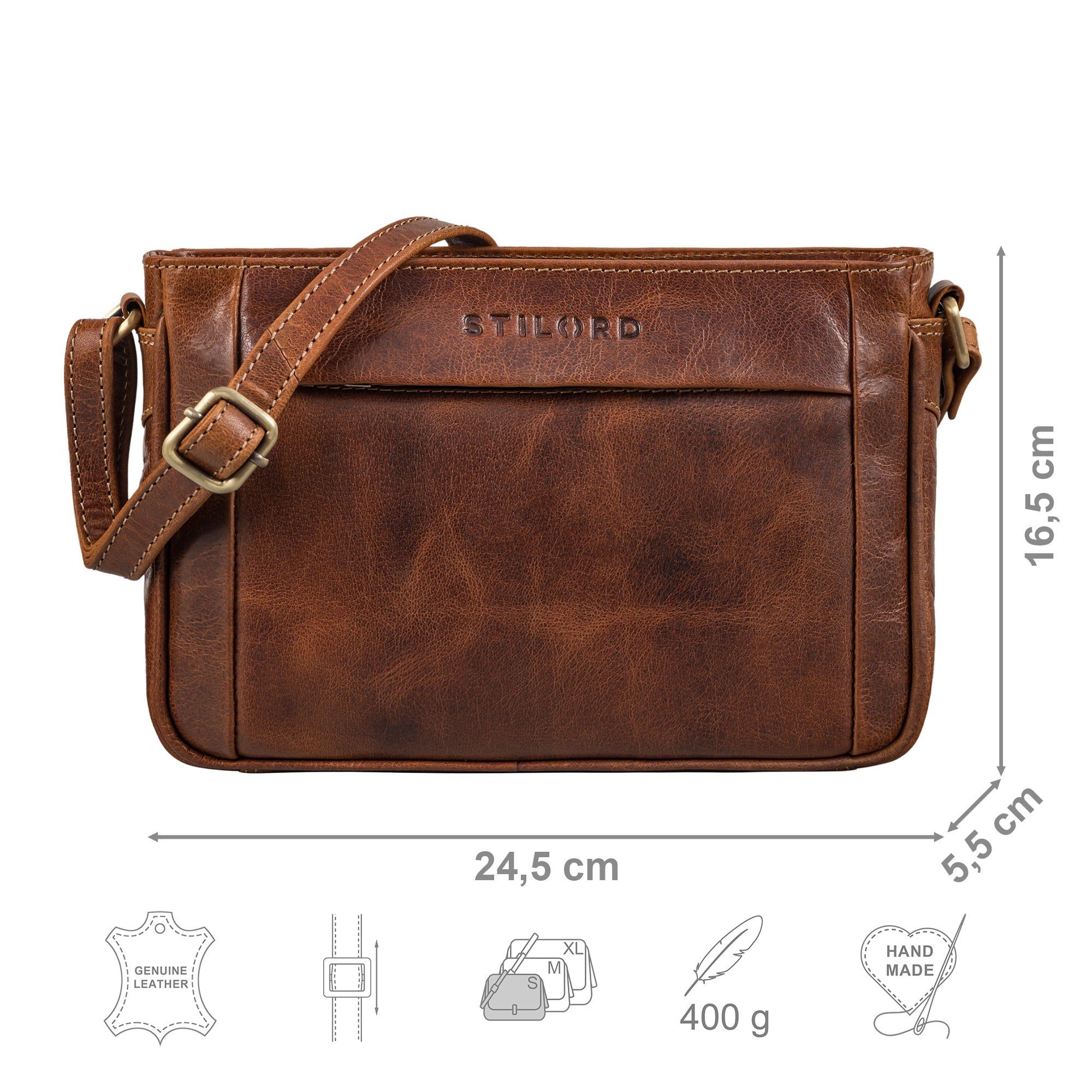 Elegante Damen Umhängetasche aus Leder