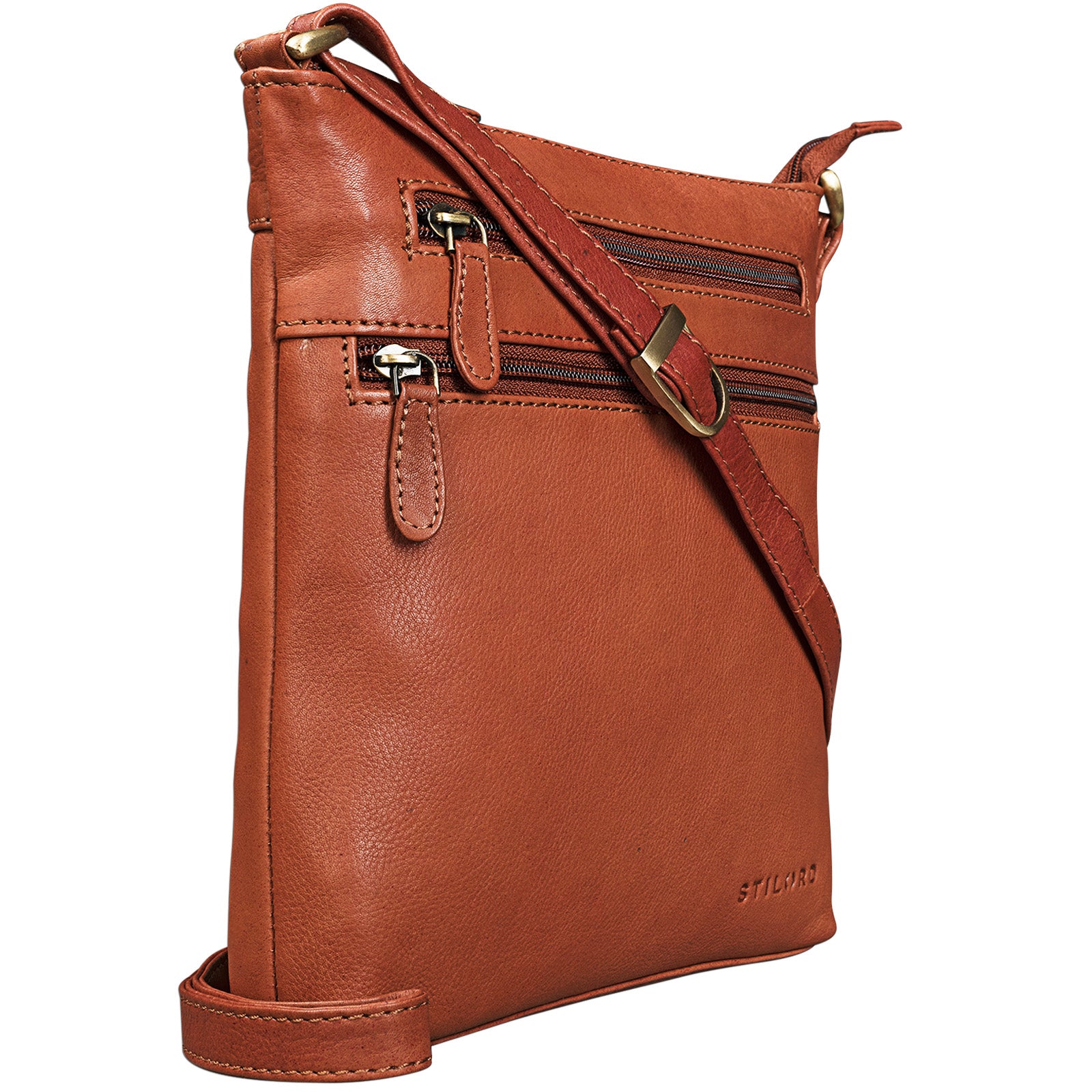 Schultertasche Damen Leder Vintage
