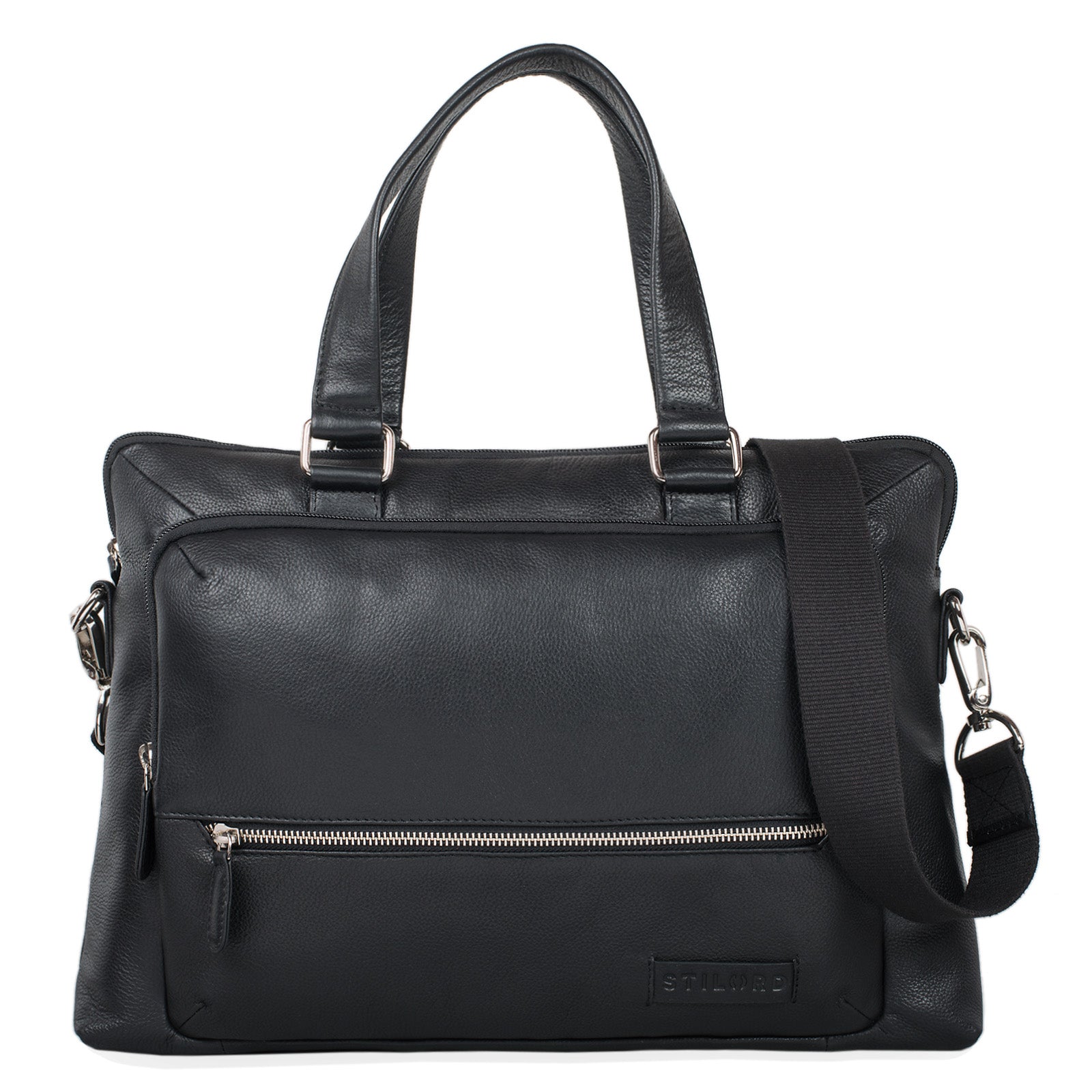 Damen Schultertasche Leder Business groß