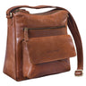 Freizeittasche für Damen Vintage Leder braun
