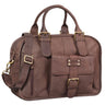 Ledertasche mit Henkel Leder braun