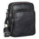 Klassische kleine schwarze Ledertasche