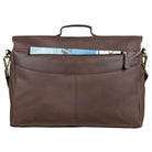 Businesstasche Vintage echtes Leder dunkelbraun