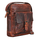 Handtasche Ausgehtasche Frauen Damen Leder braun