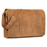 Leder Messenger Bag Vintage