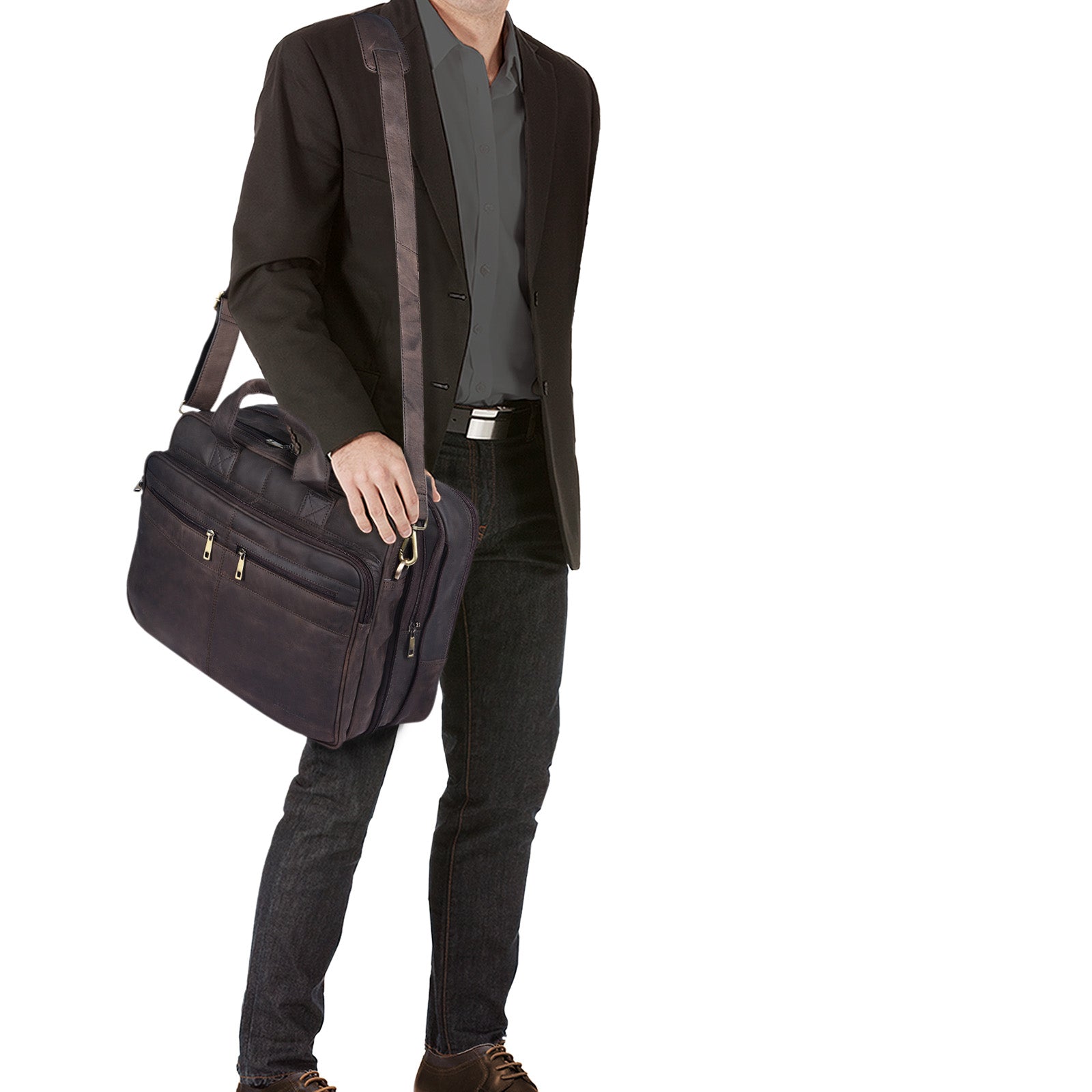 Ledertasche Umhängen Leder groß