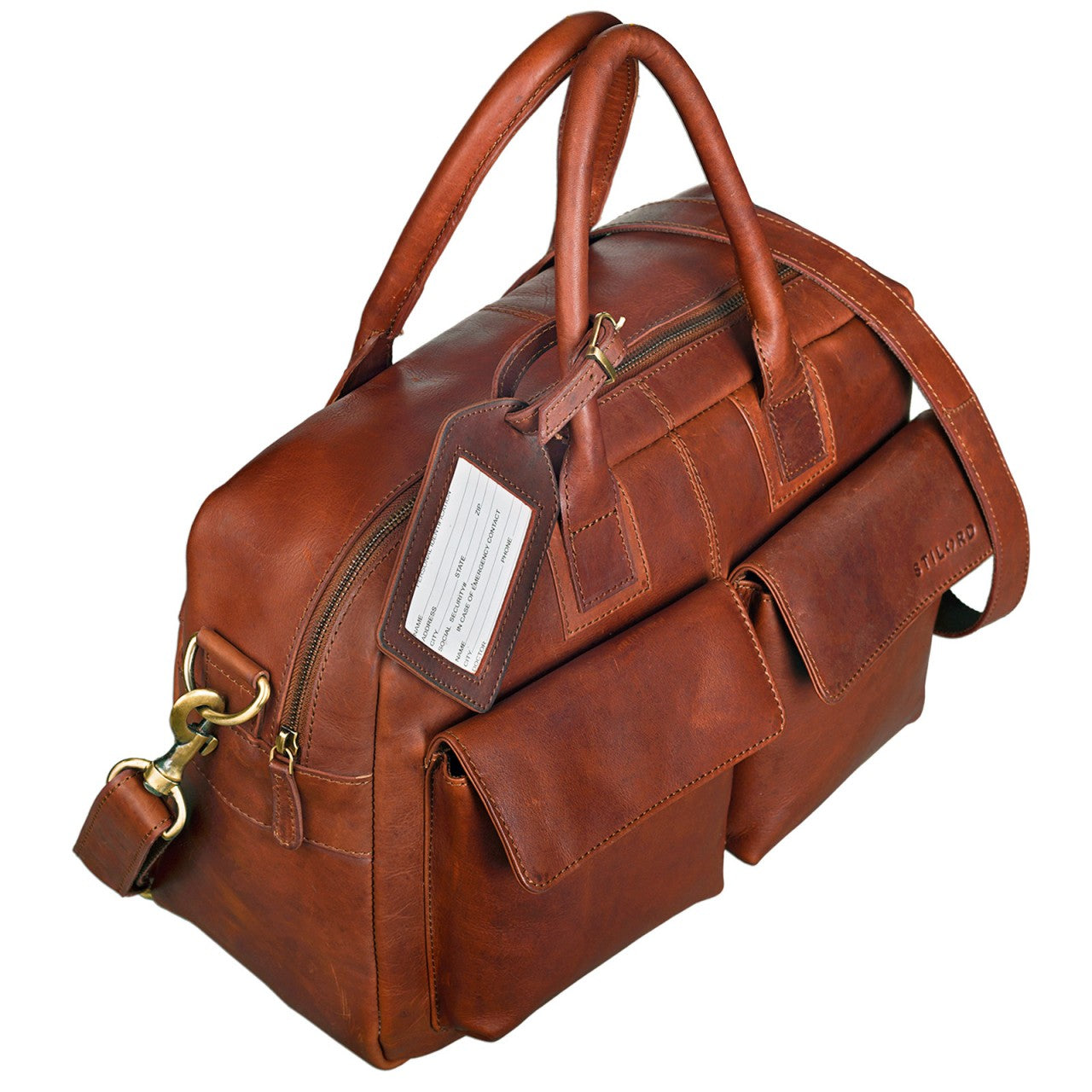 Große Schultertasche Leder 