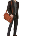 Messengertasche Vintage braun
