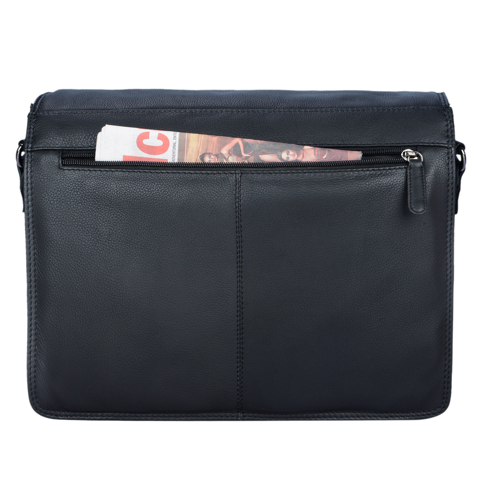 Ledertasche zum Umhängen schwarz
