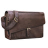 Lehrertasche Retro Leder braun