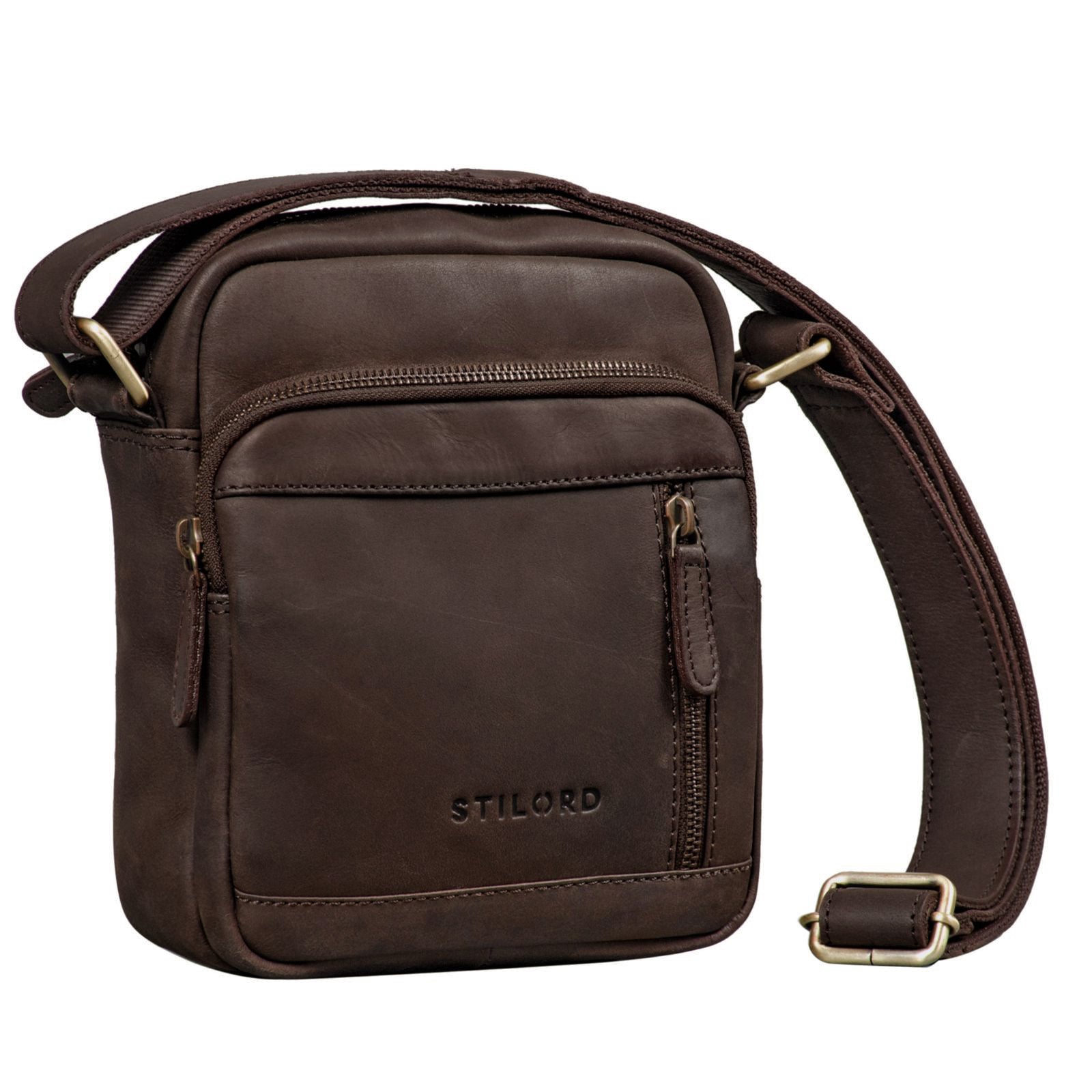 Ledertasche Umhängetasche Vintage braun