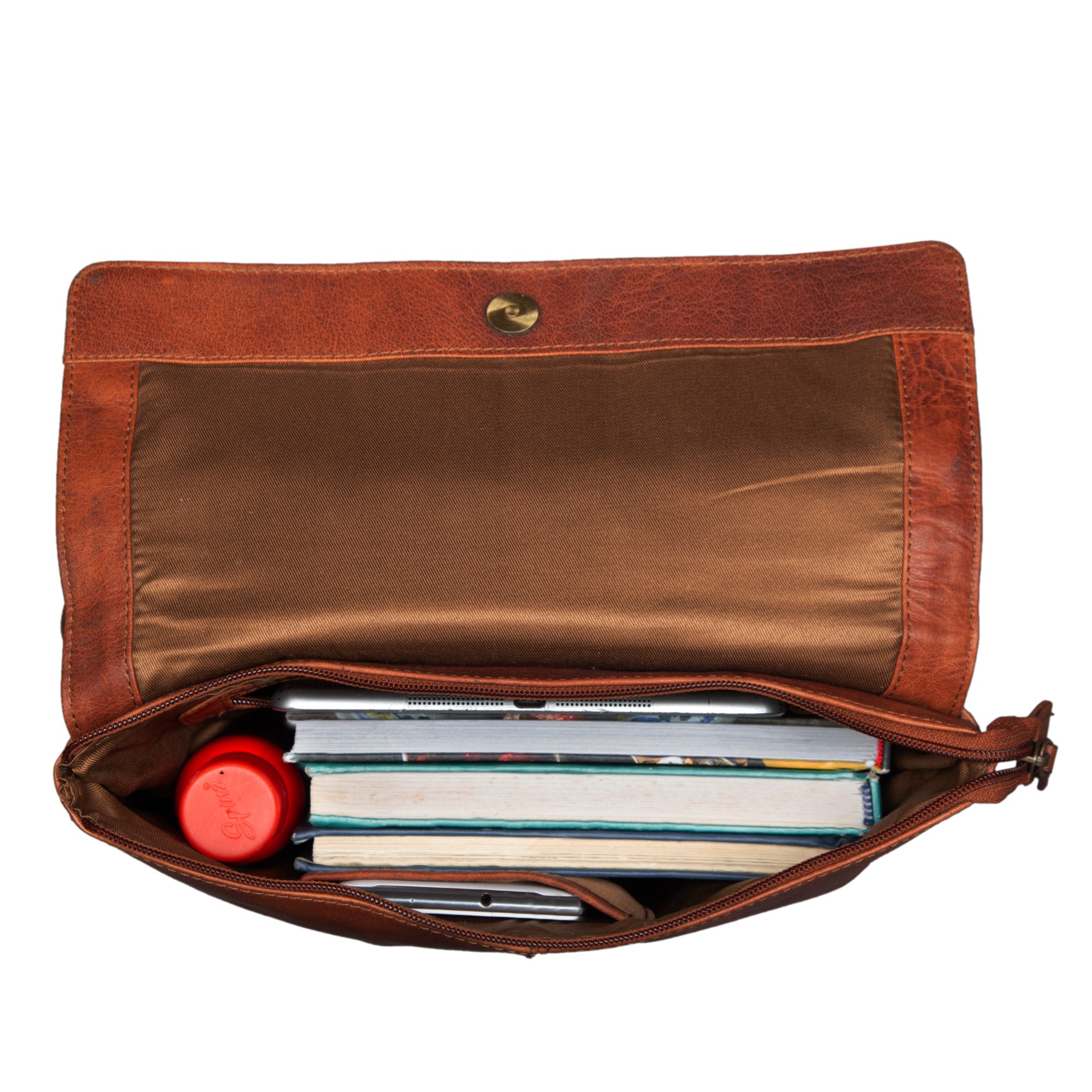 Vintage Unirucksack Leder braun