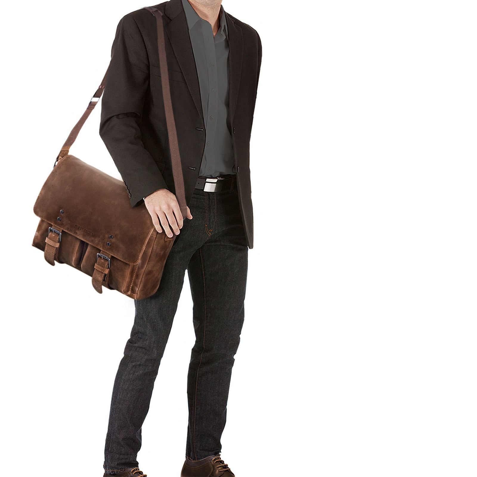 Ledertasche Unitasche 13 Zoll Laptopfach