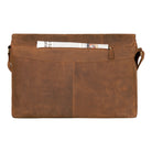 Dunkelbraune Schultertasche Leder