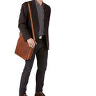 Leder Schultertasche