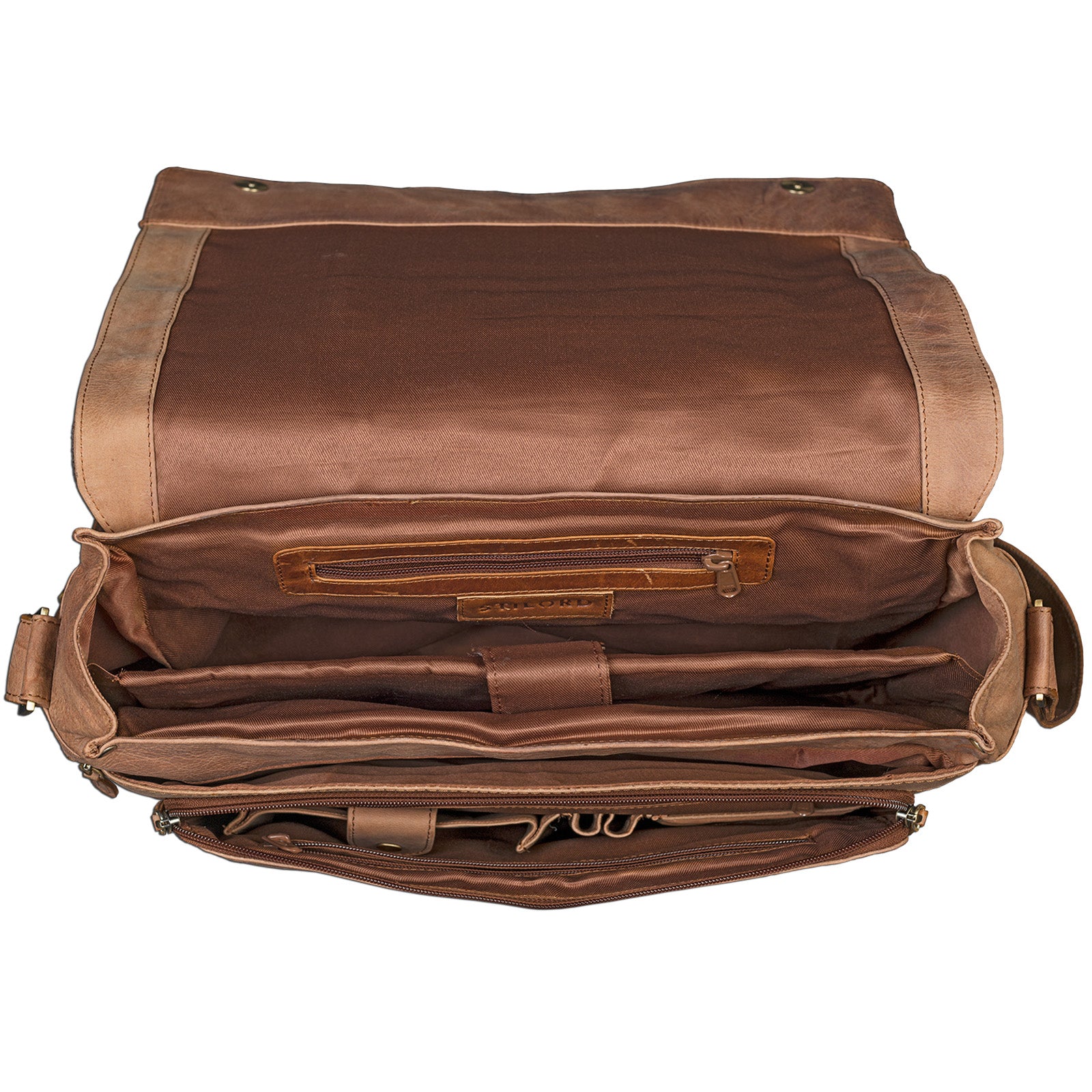 Laptoptasche Leder hellbraun