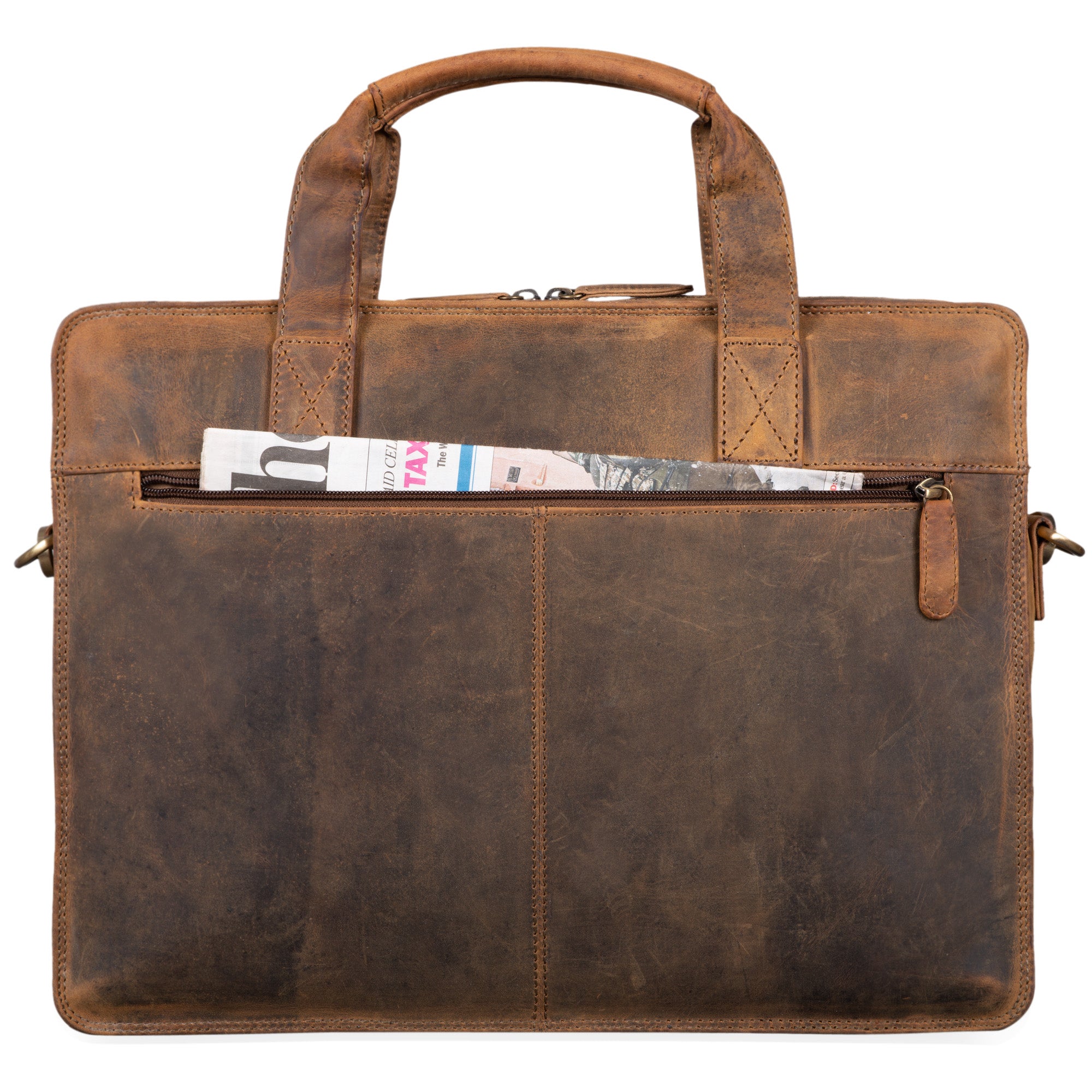 Vintage Leder Aktentasche braun