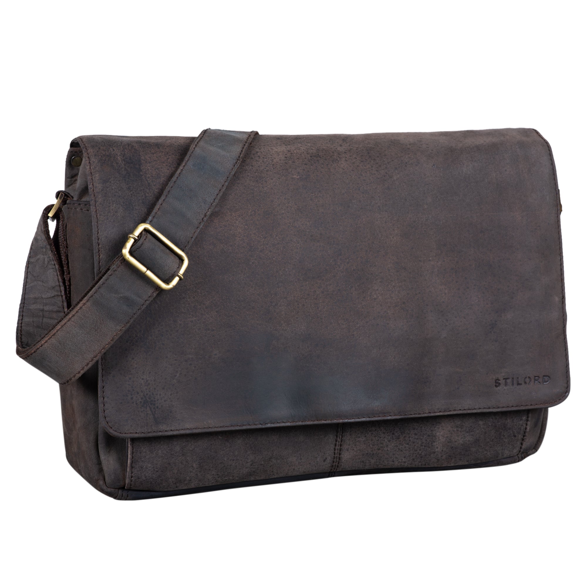 Große Business Ledertasche Vintage braun