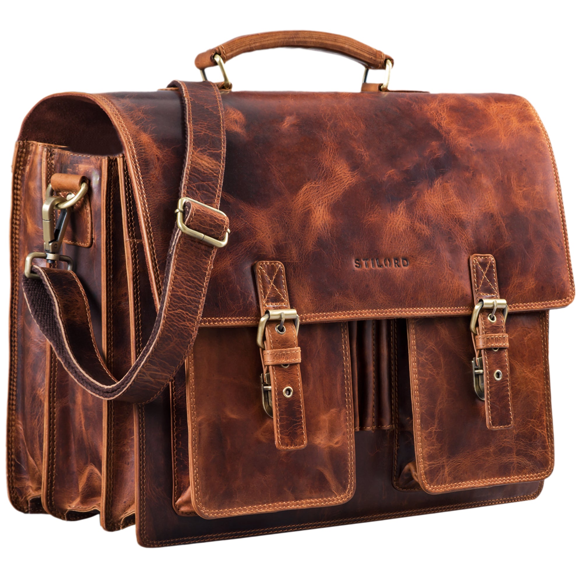 Vintage Aktentasche Herre Leder