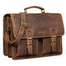 B-Stock  "Jeffrey" Teacher Briefcase Leather