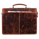 Große Leder Aktentasche Vintage