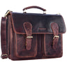 "Karl" Portfolio Leather Large Briefcase