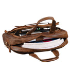 Vintage Bürotasche Damen aus Rindsleder