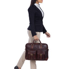 Vintage Aktentasche Leder Damen