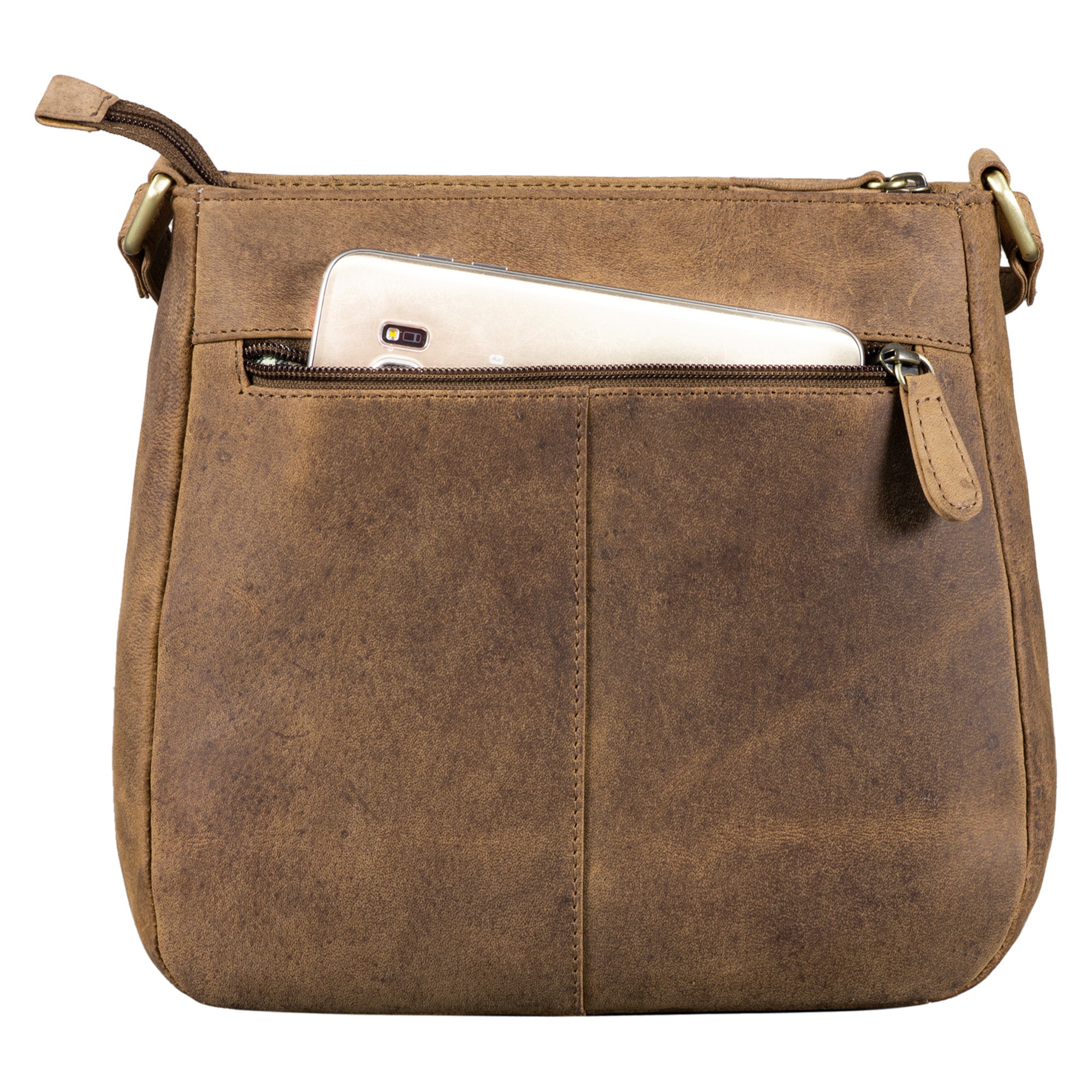 Vintage Damen Leder Handtasche