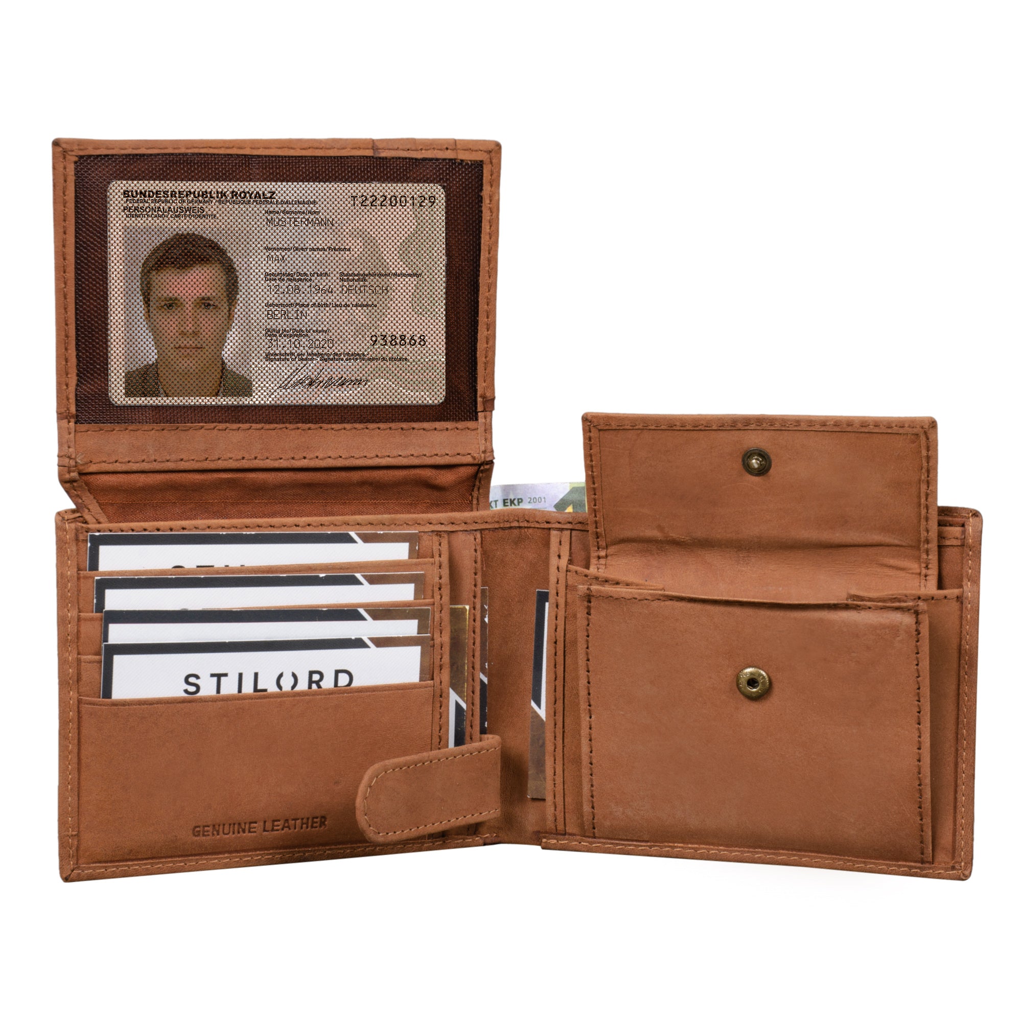 Brieftasche echtes Leder