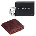 Leder Geldbörse Vintage Design mit Geschenkbox