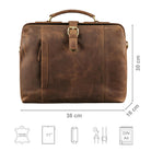 Vintage Umhängetasche Leder Damen braun