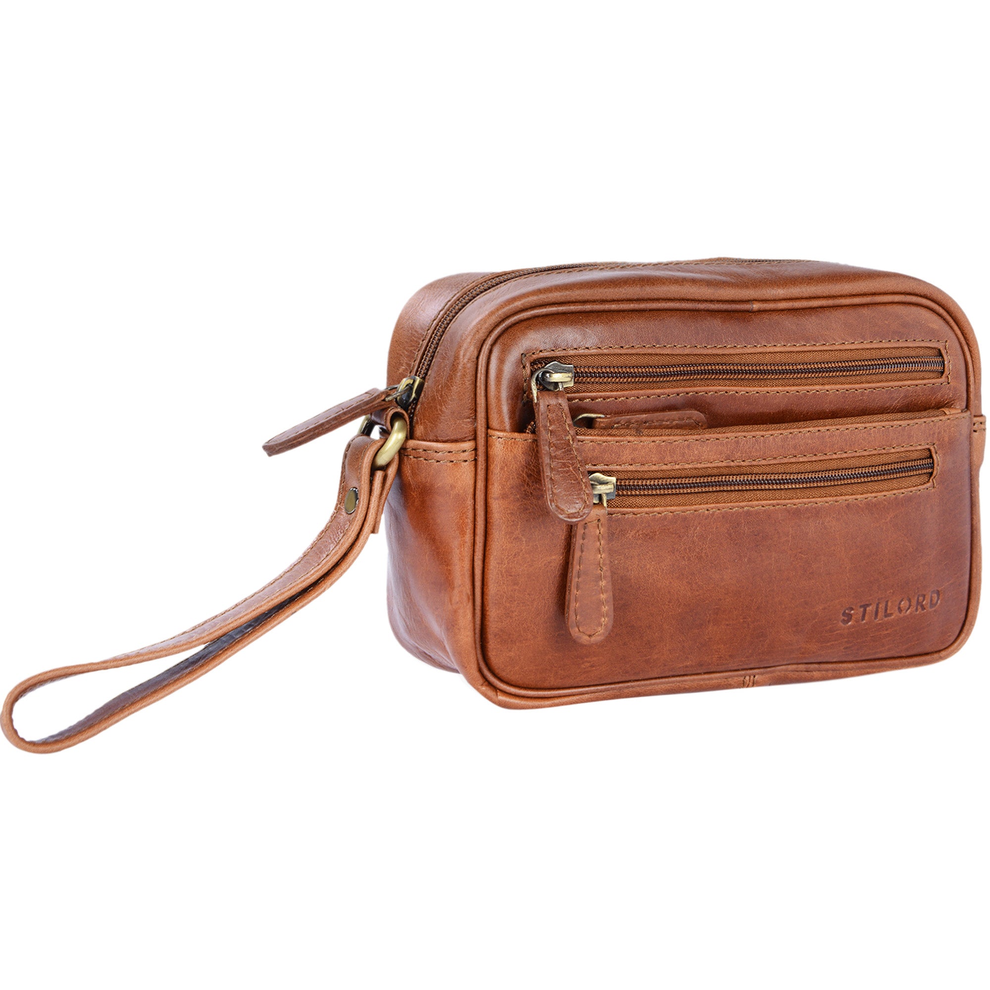 Echtleder Herrentasche klein Handgelenk