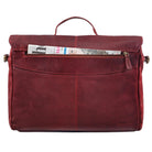 Bürotasche Leder XL Vintage rot