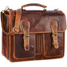 "Karl" Portfolio Leather Large Briefcase